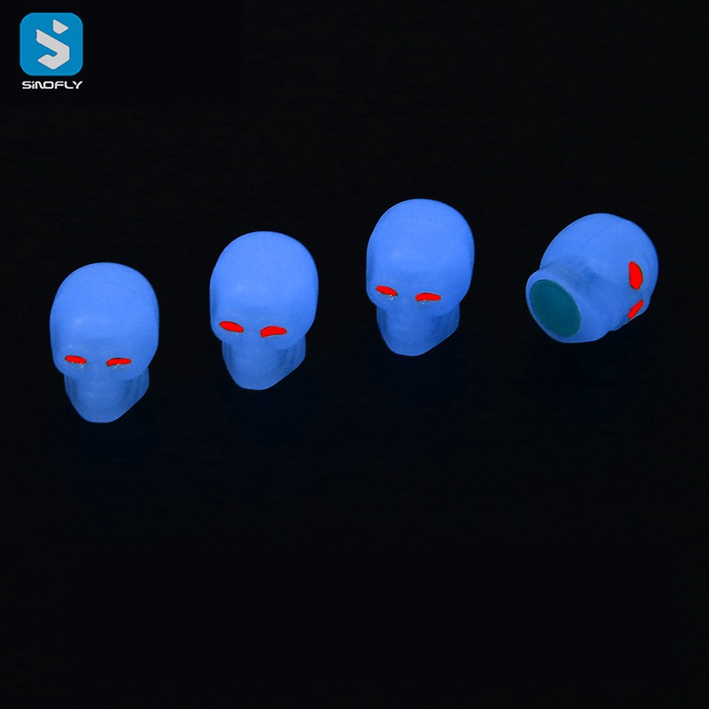 Car skull tire luminous valve cap